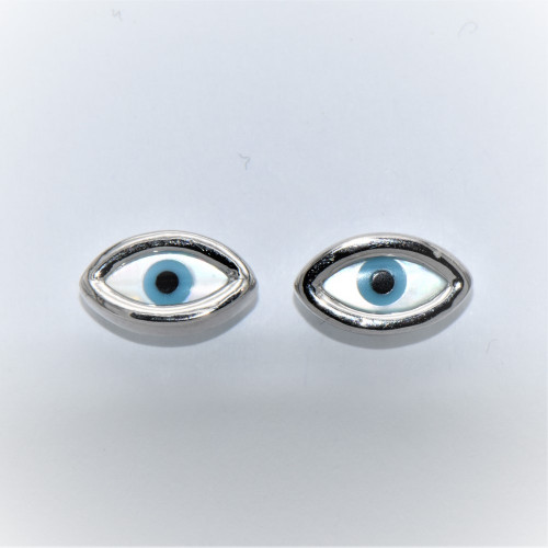 Hand made silver Earrings (eyes)