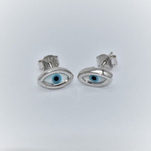 Hand made silver Earrings (eyes)