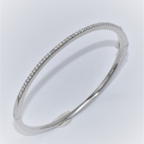 Hand made silver Bracelet (riviera) with Zirconia